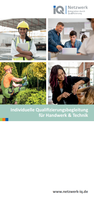 Flyer IQ Qualifizierungsbegleitung Handwerk und Technik in Trier