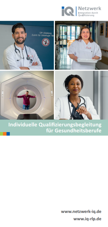 Flyer IQ Qualifizierungsbegleitung Gesundheit in Trier